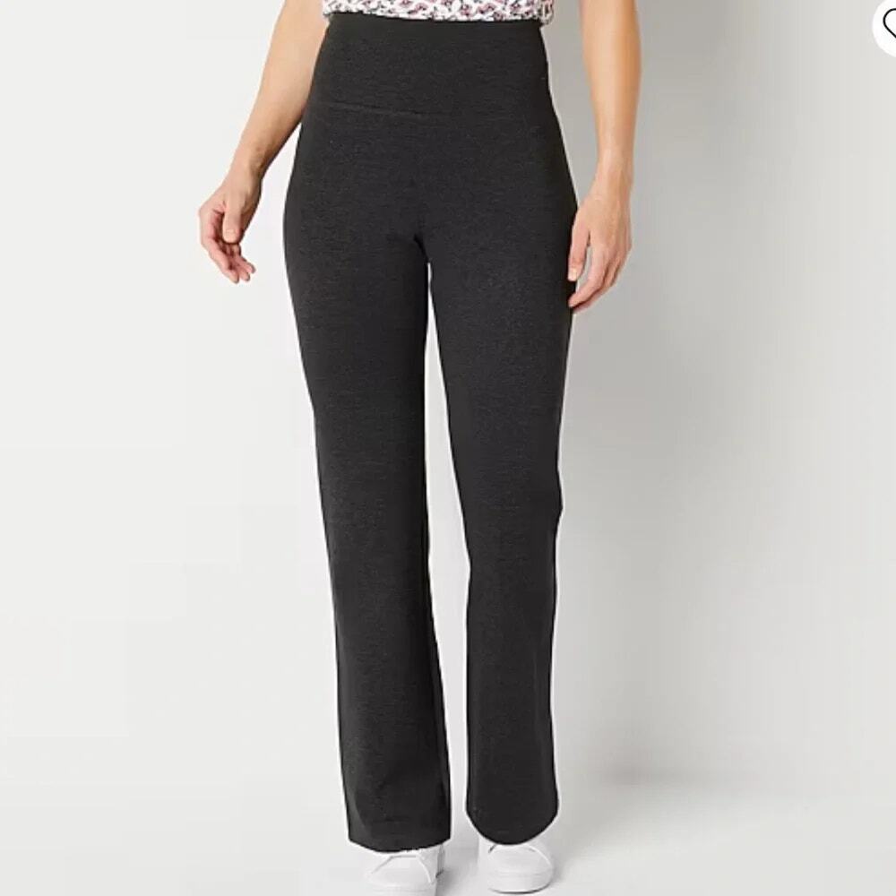 NWT Liz Claiborne Black Lori Bootcut Secretly Slimming Leggings Women's Small